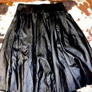Faux leather skirt